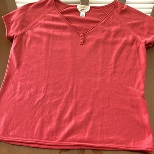 Talbots short sleeve Pima cotton top
